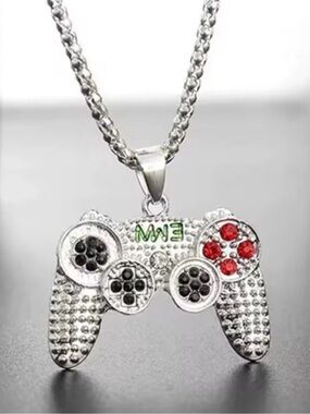 Game Pad Chain. Stainless Steel Chain Necklace. Necklace for Gamers. Gift Idea